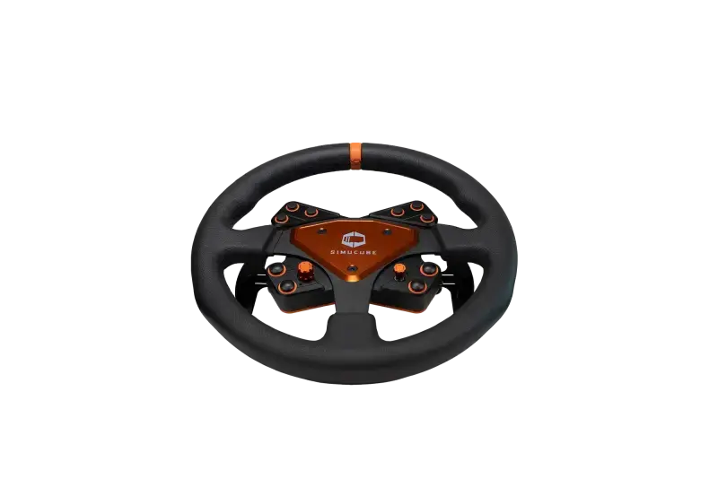 Simucube Tahko Round-23 Wheel Orange and Black Edition - Steering Wheel