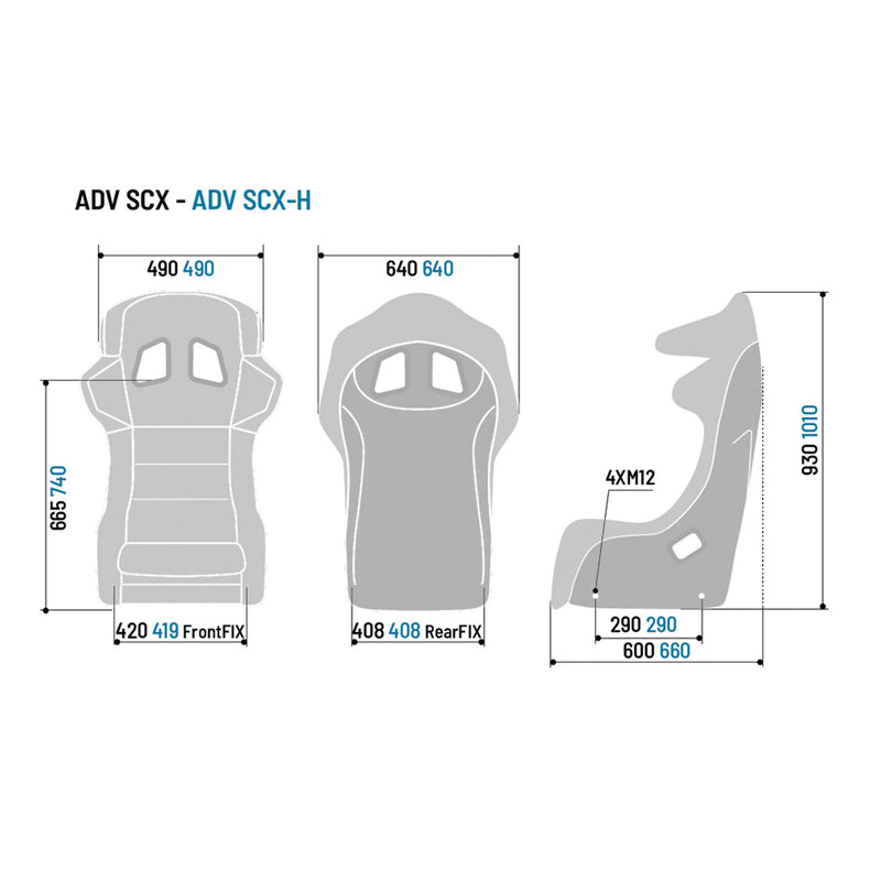 Sparco ADV-SCX H FIA 8862-2009 Carbon Racing Seat – official product view 3