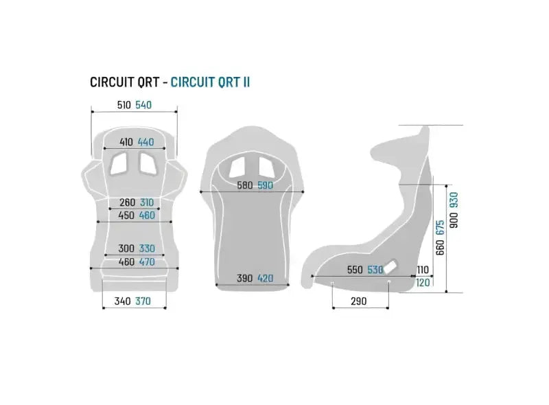 sparco circuit carbon - front - schema