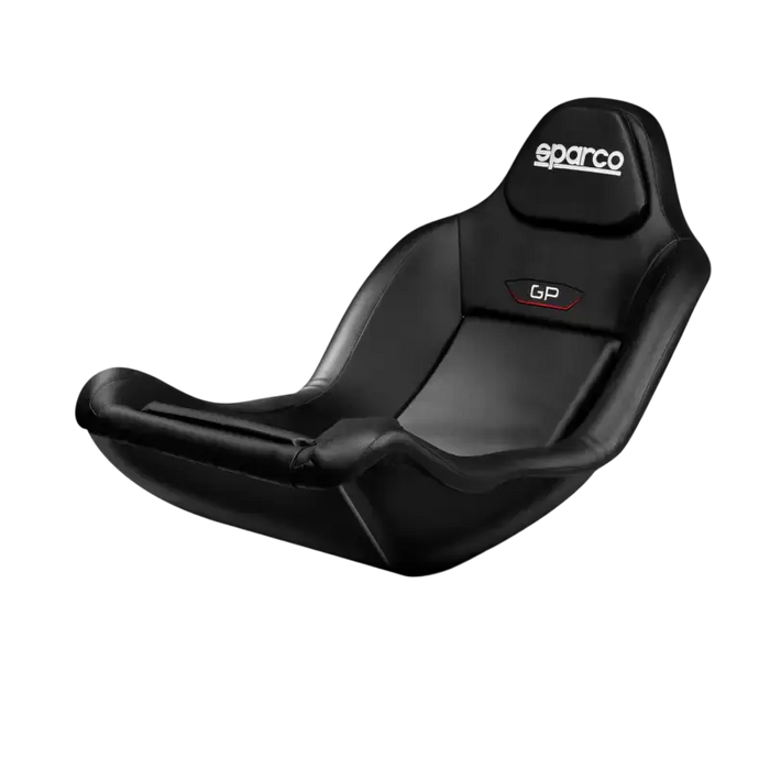 SPARCO GP GAMING Race Chair - With-out Seat brackets / Black Leather - Bucket seat
