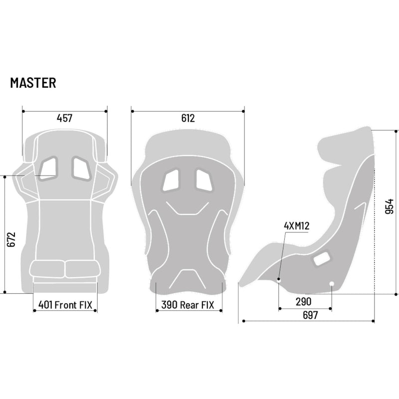 Sparco Master Advanced FIA 8855-2021 Racing Seat – official product view 3